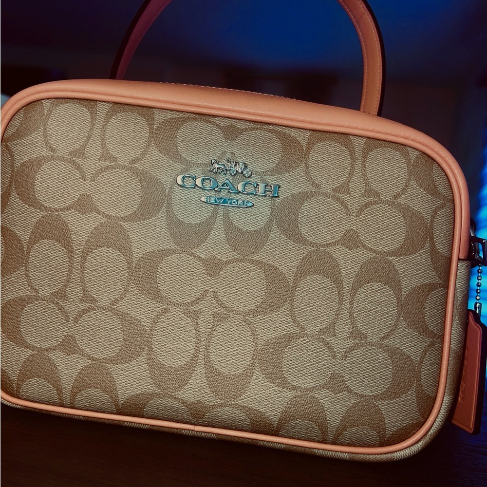 Coach Tan and Pink Women's Bag